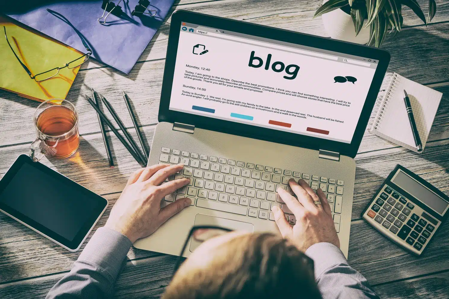 Blog Weblog Media Digital Dictionary Online Concept