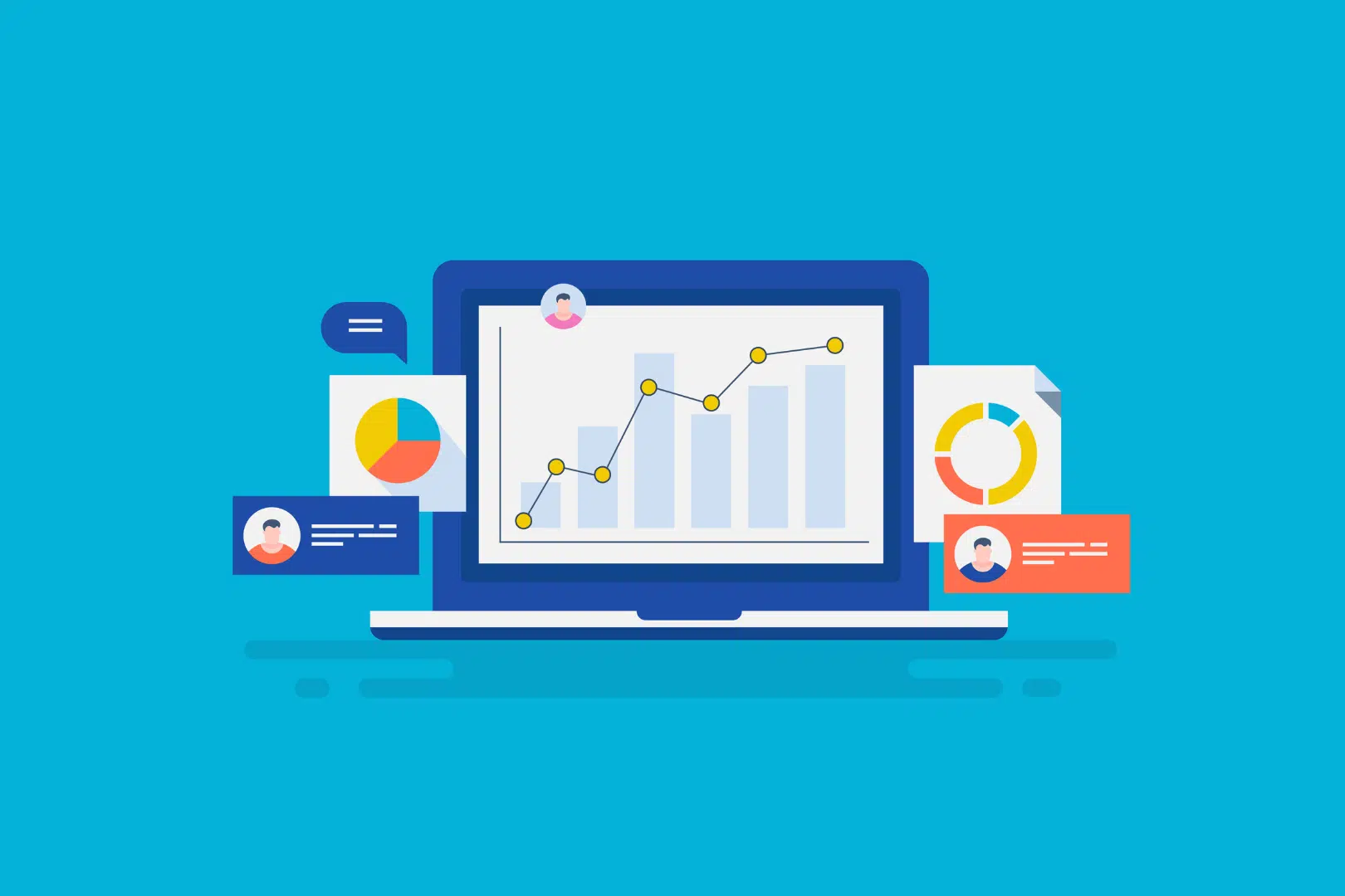 OCTOBER 2024 (1) graphic of data on a laptop screen with additional graphs