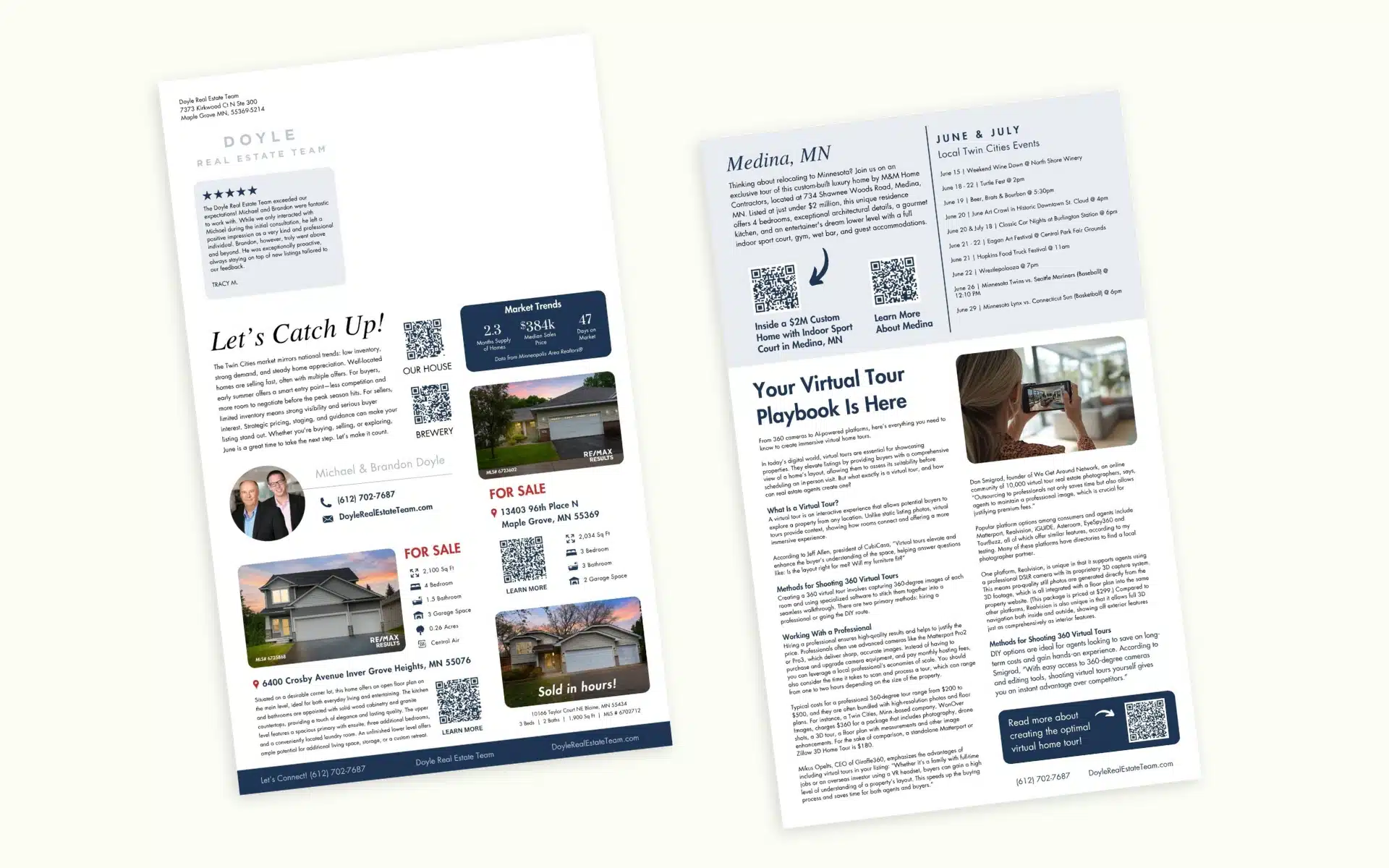 Realtor Real Estate Print Newsletters by Limelight marketing systems
